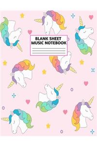Blank Sheet Music Notebook