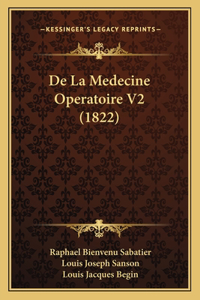De La Medecine Operatoire V2 (1822)