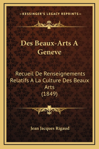 Des Beaux-Arts A Geneve