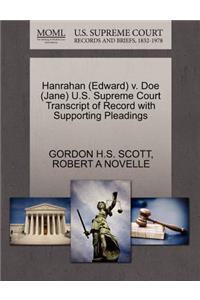 Hanrahan (Edward) V. Doe (Jane) U.S. Supreme Court Transcript of Record with Supporting Pleadings