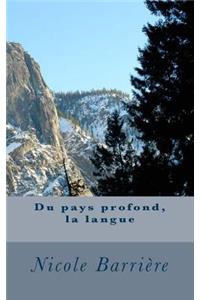 Du pays profond, la langue