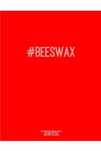 Notebook for Cornell Notes, 120 Numbered Pages, #BEESWAX, Red Cover