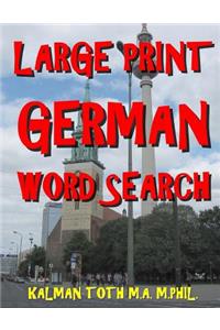 Large Print German Word Search