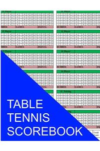 Table Tennis Scorebook