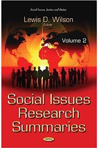 Social Issues Research Summaries (with Biographical Sketches)