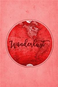 Travel Journal - Antique World Wanderlust (Red)
