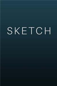 Sketch - Art Sketch Book (Blank Notebook) Gradient Blue Cover