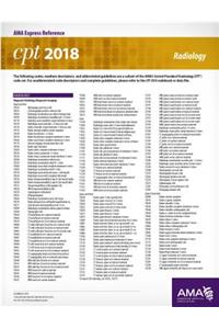 CPT 2018 Express Reference Card: Radiology