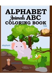 Alphabet Animal ABC Coloring Book