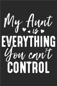 My aunt is my everything you can't control
