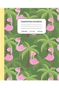 Composition Notebook - A Flamboyance of Flamingos
