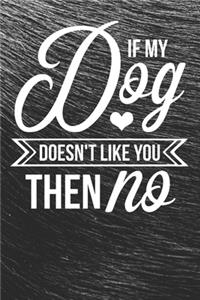 If My Dog Doesn't Like You then NO Notebook