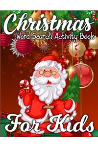 Christmas Word Search Activity Book for Kids