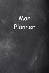 2020 Weekly Planner For Men Man Planner Chalkboard Style 134 Pages