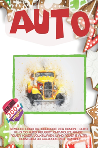 Semplice libro da colorare per bambini - Auto. Più di 100 auto