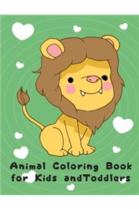 Animal Coloring Book for Kids and Toddlers