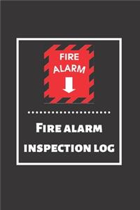 Fire alarm inspection log