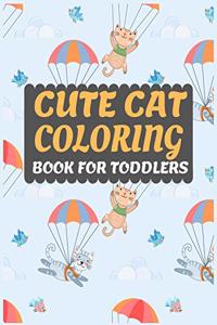 Cute Cat Coloring Book for Toddlers