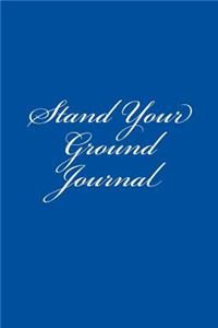 Stand Your Ground Journal