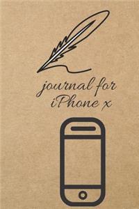 Journal for iPhone X