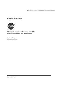 The Apollo Experience Lessons Learned for Constellation Lunar Dust Management