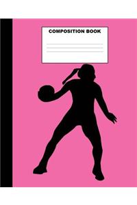 Composition Book: Handball Composition Notebook. 132 Pages Wide Ruled 7.5x9.25