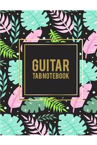 Guitar Tab Notebook: Summer Forest, 8.5" X 11" Blank Sheet Music Notebook, Music Composition Books, Music Manuscript Paper, Blank Guitar Tab, Blank Staff Paper