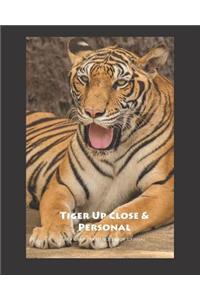 Tiger Up Close & Personal 4x4 Graph 8x10 Notebook Journal