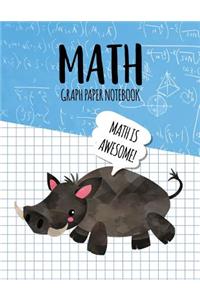 Math Graph Paper Notebook
