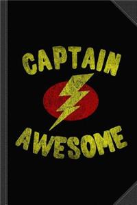 Captain Awesome Vintage Journal Notebook