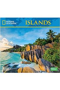 National Geographic Islands 2018 Wall Calendar