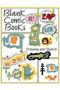 Blank Comic Books Drawing and Sketch
