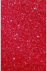 Glitter Notebook Red