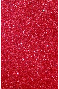 Glitter Notebook Red