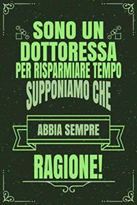 Sono Un Dottoressa Per Risparmiare Tempo Supponiamo Che Abbia Sempre Ragione!