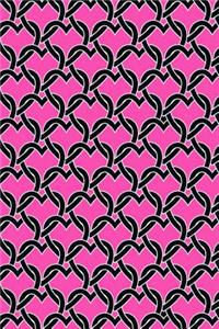 Bullet Journal Notebook Chained Hearts Pattern 13
