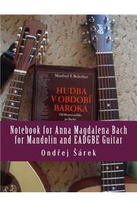 Notebook for Anna Magdalena Bach for Mandolin and EADGBE Guitar