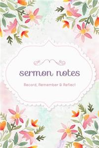 Sermon Notes Journal