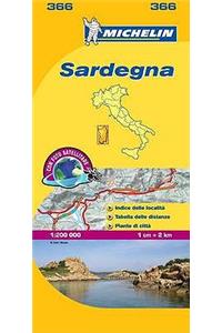 Sardinia - Michelin Local Map 366