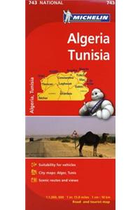 Michelin Map Africa Algeria Tunisia 743