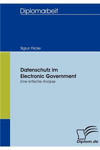 Datenschutz im Electronic Government