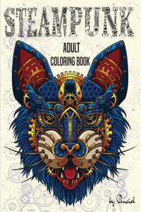 Adult steampunk coloring book