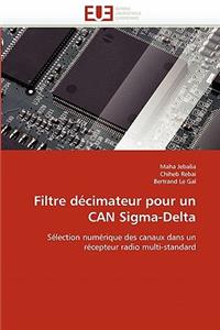 Filtre Décimateur Pour Un Can Sigma-Delta