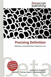 Precising Definition