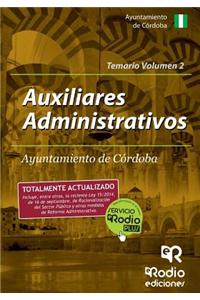 Auxiliares Administrativos del Ayuntamiento de Cordoba. Temario. Volumen 2