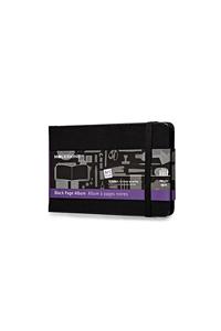Moleskine Art Plus Black Page Album, Pocket, Black, Hard Cover (3.5 X 5.5)