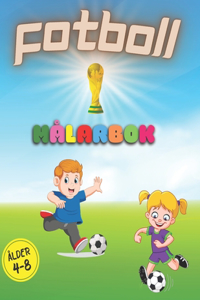 Fotboll målarbok ålder 4-8