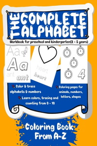 Complete Alphabet Coloring Book From A-Z