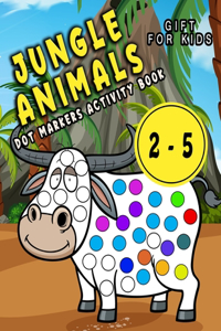 Jungle Animals, Dot Markers Activity Book