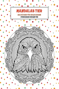 Malbücher für Erwachsene - Stressabbau Designs Tier - Mandalas Tier